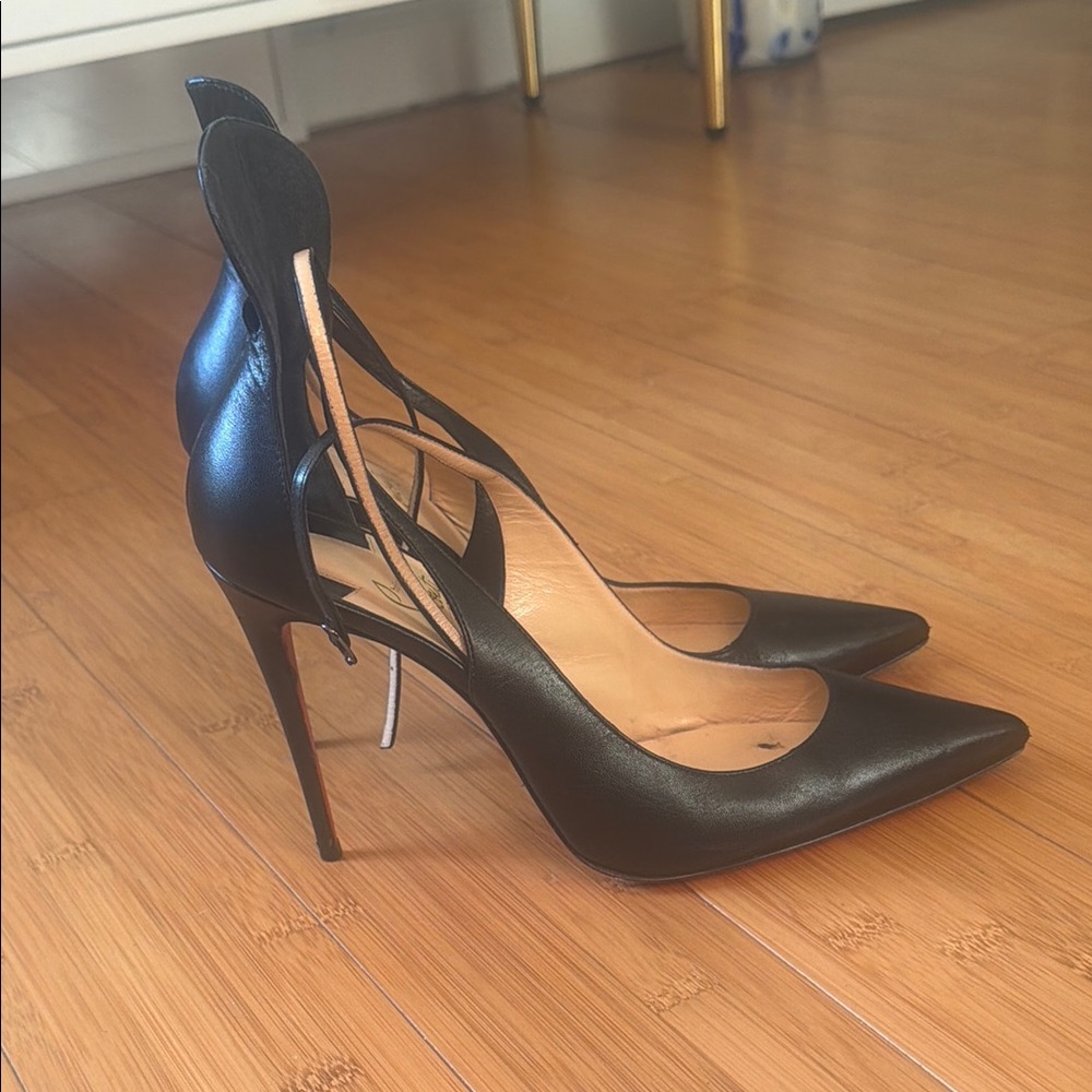 Christian Louboutin Black Pointed Toe Stiletto Heels
